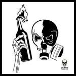 Sticker Cocktail Molotov - Crâne Passion