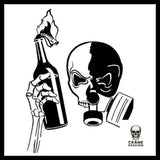 Sticker Cocktail Molotov - Crâne Passion