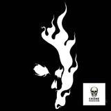 Sticker Crâne Flamme - Crâne Passion
