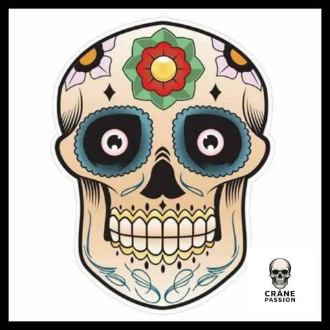 Sticker Crâne Mexicain - Crâne Passion