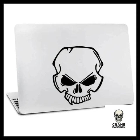 Sticker Crâne Motard - Crâne Passion