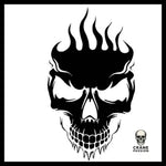 Sticker Crâne Noir et Blanc - Crâne Passion