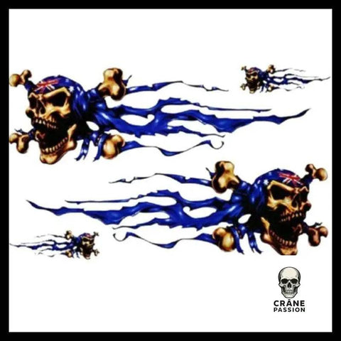 Sticker Crâne Pirate - Crâne Passion