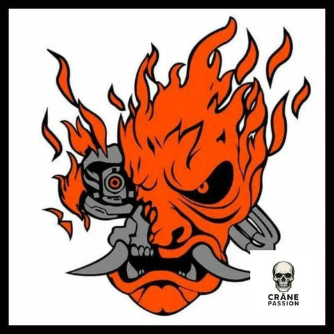 Sticker Crâne Robot - Crâne Passion