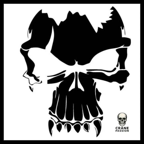 Sticker Crâne de Vampire - Crâne Passion