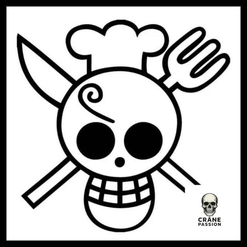 Sticker Cuisine - Crâne Passion