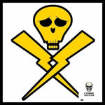 Sticker Danger Électrique - Crâne Passion
