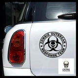 Sticker Danger Zone - Crâne Passion