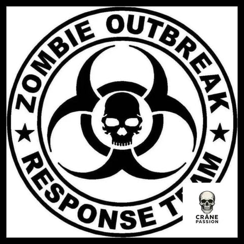 Sticker Danger Zone - Crâne Passion