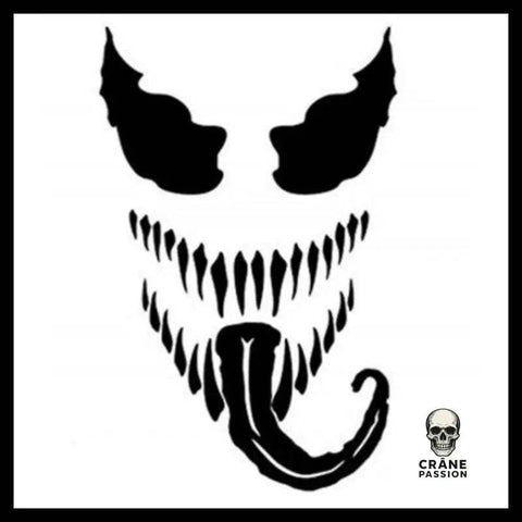 Sticker Diable Noir - Crâne Passion