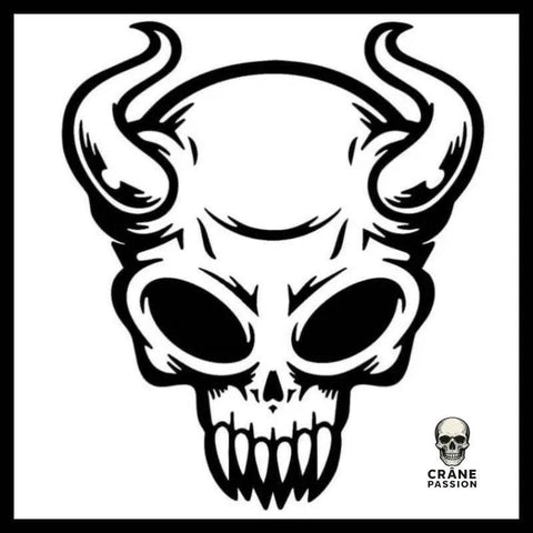 Sticker Diable Voiture - Crâne Passion