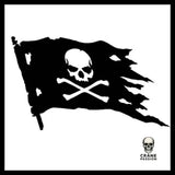 Sticker Drapeau Macabre - Crâne Passion
