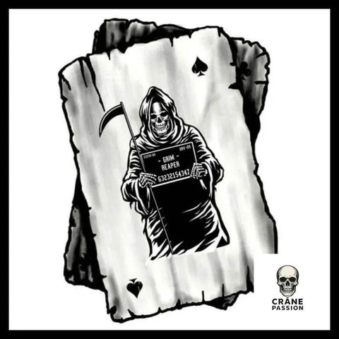 Sticker Faucheuse - Crâne Passion