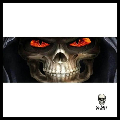 Sticker Faucheuse Halloween - Crâne Passion