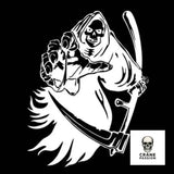 Sticker Faucheuse Viking - Crâne Passion