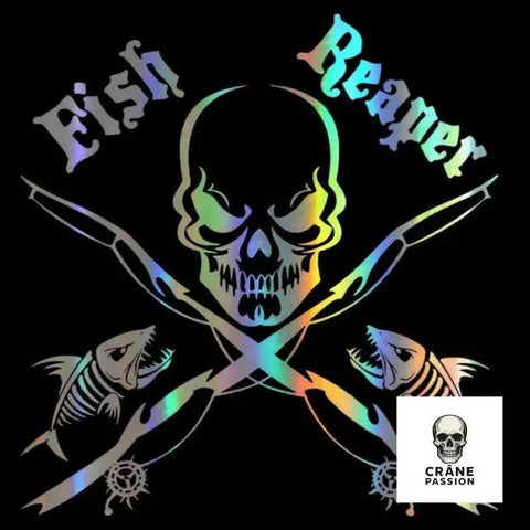 Sticker Fish - Crâne Passion