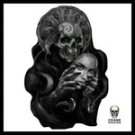 Sticker Gothique Art - Crâne Passion