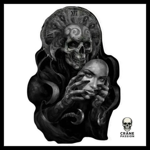 Sticker Gothique Art - Crâne Passion