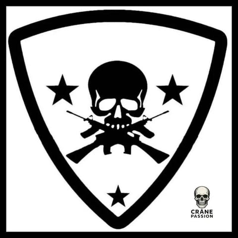 Sticker Gun - Crâne Passion