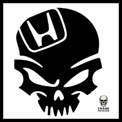 Sticker Honda - Crâne Passion