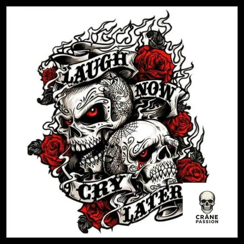 Sticker Laughter - Crâne Passion