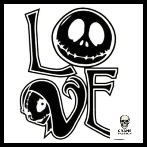 Sticker Love - Crâne Passion