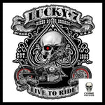 Sticker Lucky - Crâne Passion