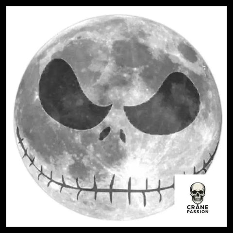 Sticker Lune - Crâne Passion