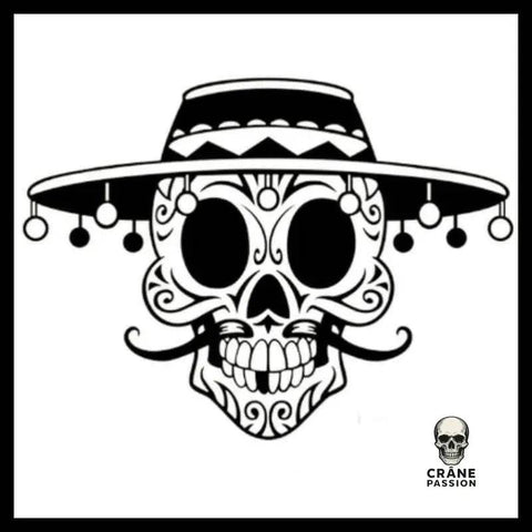 Sticker Mexicain - Crâne Passion