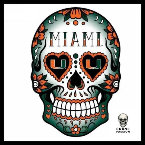 Sticker Miami - Crâne Passion