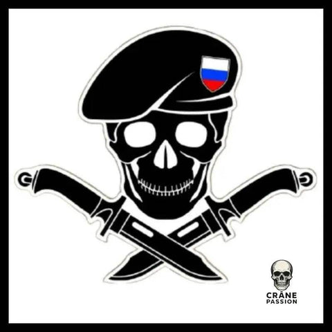 Sticker Militaire - Crâne Passion