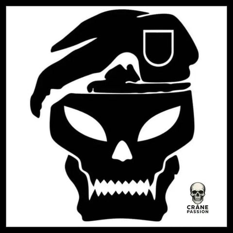 Sticker Military - Crâne Passion