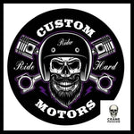 Sticker Motorsport - Crâne Passion