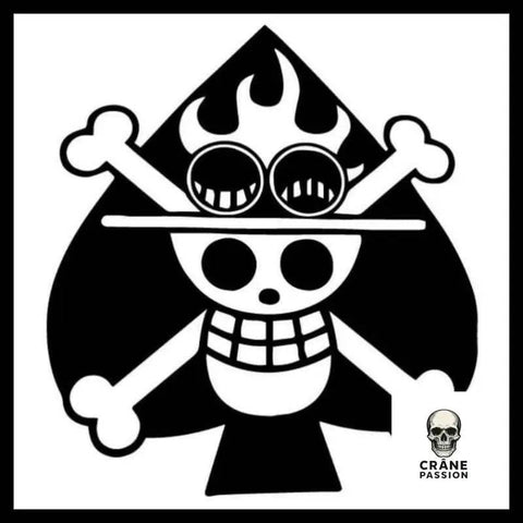 Sticker Pirate Cartoon - Crâne Passion