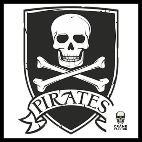 Sticker Pirate Corsaire - Crâne Passion