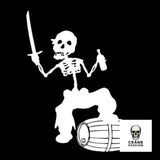 Sticker Pirate Noir - Crâne Passion