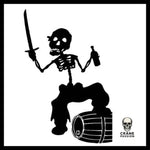Sticker Pirate Noir - Crâne Passion