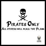 Sticker Pirate Only - Crâne Passion