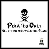 Sticker Pirate Only - Crâne Passion