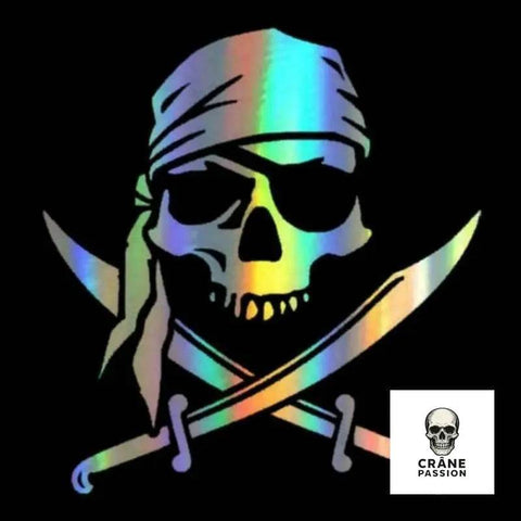 Sticker Pirate Terrifiant - Crâne Passion