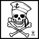 Sticker Pirate Tête de Mort - Crâne Passion