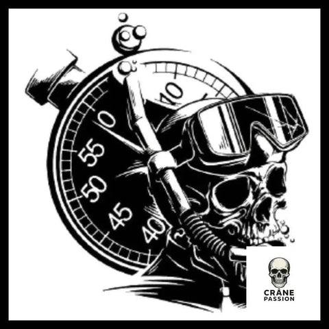 Sticker Plongée - Crâne Passion