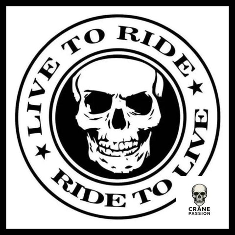 Sticker Ride - Crâne Passion