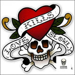 Sticker Rock Design - Crâne Passion