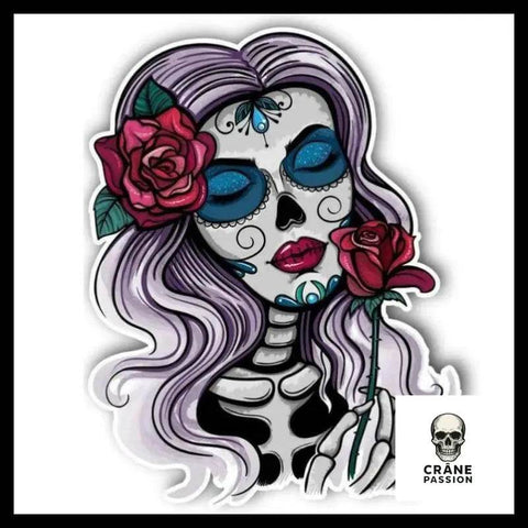 Sticker Santa Muerte - Crâne Passion