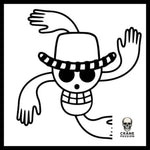 Sticker Skull Cartoon - Crâne Passion