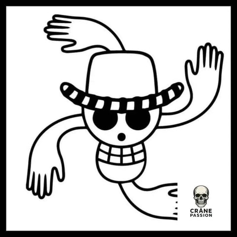 Sticker Skull Cartoon - Crâne Passion