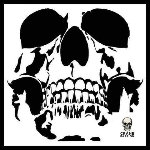 Sticker Skull Face - Crâne Passion