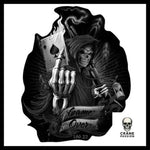 Sticker Skull Faucheuse - Crâne Passion