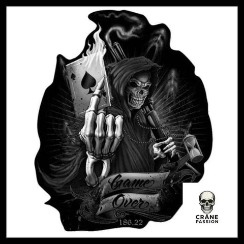 Sticker Skull Faucheuse - Crâne Passion
